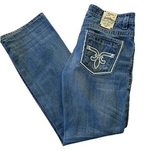 Rock Revival Blue Straight Men's Jeans